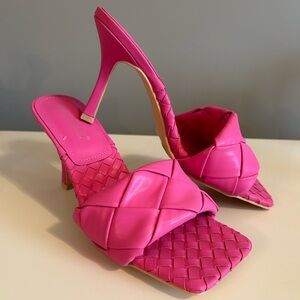 NEW Pink Cape Robbin Woven Heels, Size 8